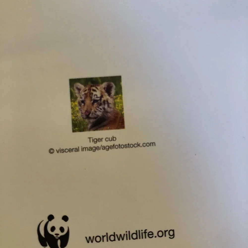 Lot of 7 World Wild Life Organization Blank Cards with Envelopes